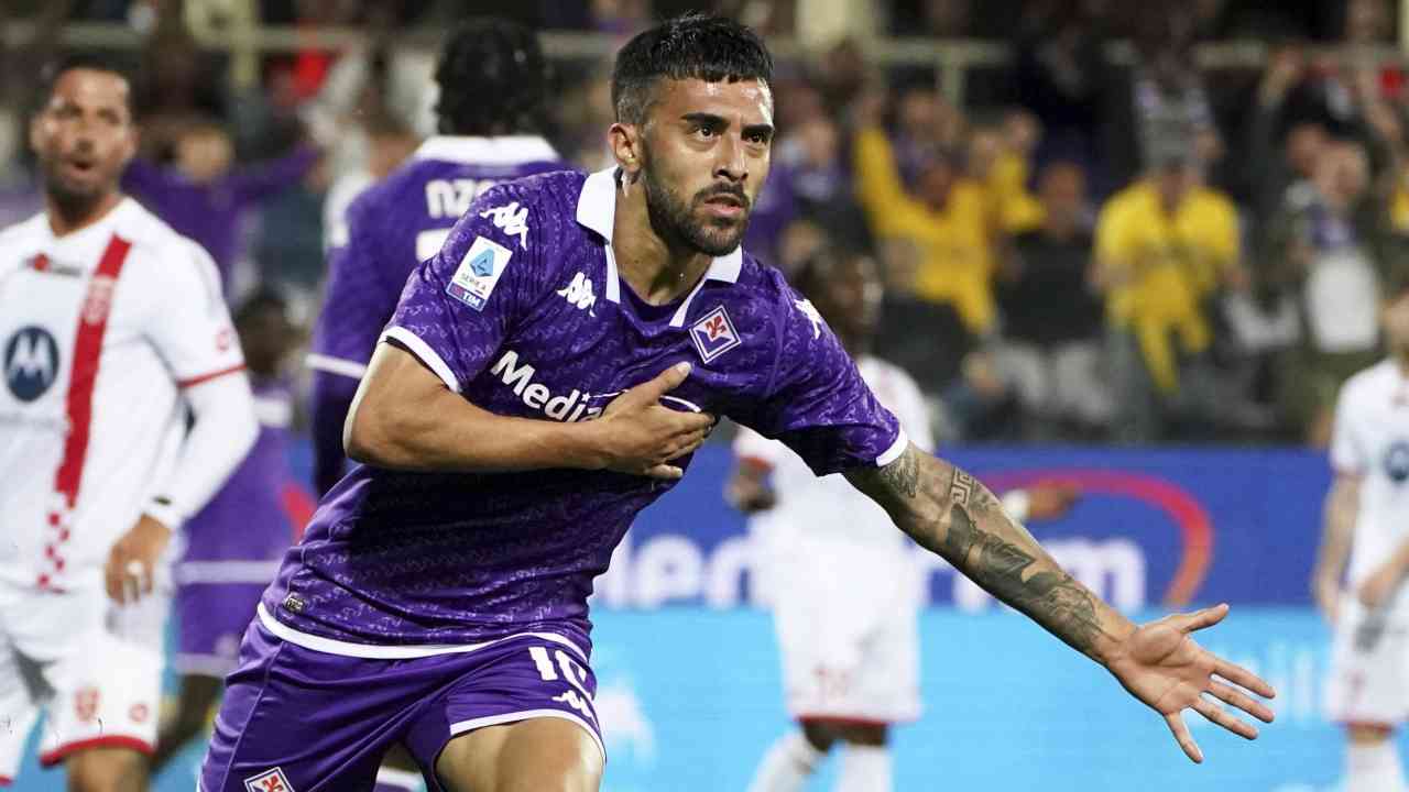 Nicolas Gonzalez con la maglia della Fiorentina - fonte Lapresse - wintersport-news.it